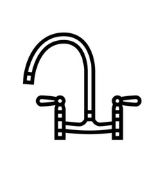 Apartment Faucet Water Line Icon