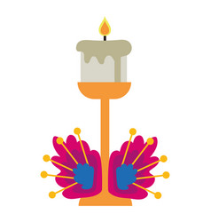 Dia De Los Muertos Candle Design