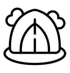 Downshifting Tent Icon Outline People Job