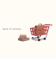 3d Realistic Back To School Concept