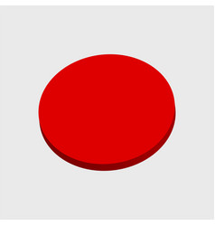 A Isolated Red 3d Round Icon