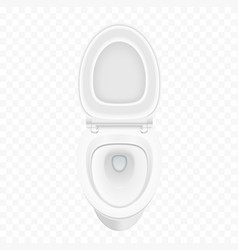 3d Realistic Toilet Bowl Top View