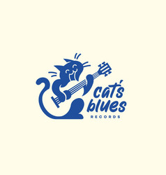 Cat And Guitar Logo