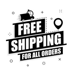 Free Shipping Offer Free Delivery Poster On A