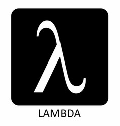 Greek Letter Lambda Symbol