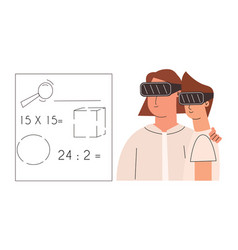 Concept Of Learning In Glasses With Augmented