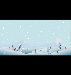 Winter Sports Scene