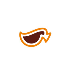 Cup Coffee Simple Curves Logo