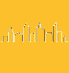 Minimalist Style City Skyline Urban Landscape