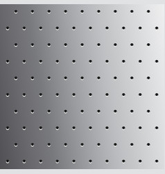 Perforated Metal Silver Background