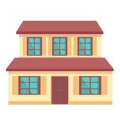 Beach House Icon Cartoon Modern Building