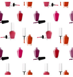 Realistic Nail Polish Seamless Pattern