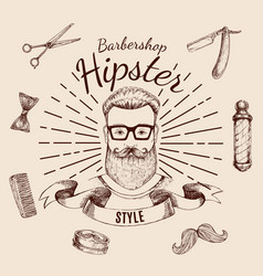 Barbershop Hipster Style Design