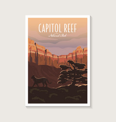 Capitol Reef National Park Poster Design