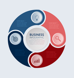 Four Steps Business Infographic Template