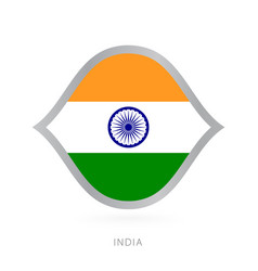 India National Team Flag In Style