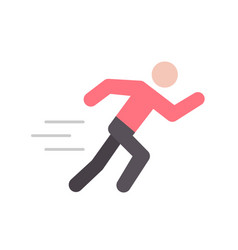 Person Running Icon Image Suitable