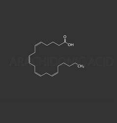 Arachidonic Acid Skeletal Chemical Formula