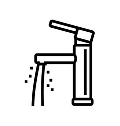 Flow Faucet Water Line Icon