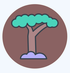 Icon Baobab Related To South Africa Symbol Color