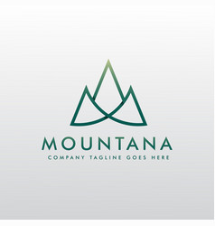 Logotype Letter M For Mountain Logo Design