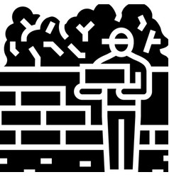 Brickwork Services Glyph Icon