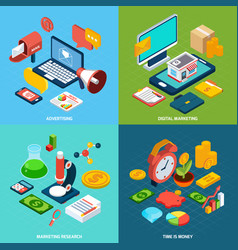 Digital Marketing Isometric Digital Marketing