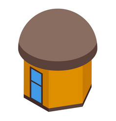 Island Bungalow Icon Isometric Beach House