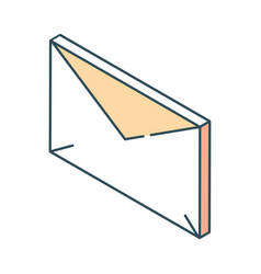 Isometric Email Social Media