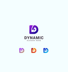 Letter D Dynamic Spark Logo