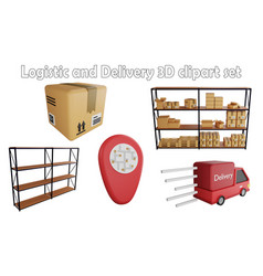 Logistic And Delivery Clipart Element 3d Render