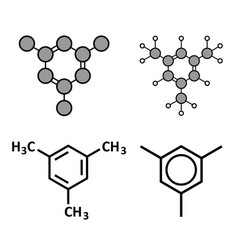 Mesitylene Aromatic Hydrocarbon Molecule