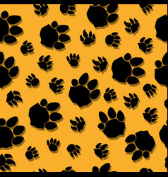 Tiger Paw Element Pattern Seamless