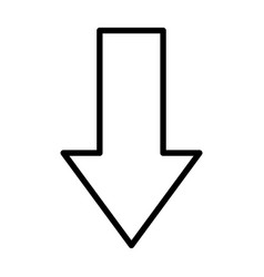 Down Arrow Line Icon