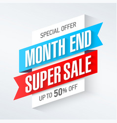 End Of Month Super Sale Banner