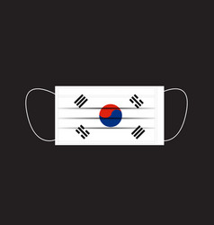 South Korea Flag Printed On A Mask