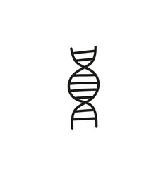 Doodle Outline Dna Molecule Structure