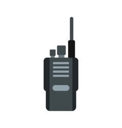 Portable Radio Transceiver Icon Flat Style