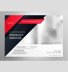 Stylish Red Modern Brochure Design Template