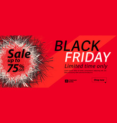 Black Friday Facebook Cover Design Red Sale Banne