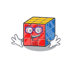 A Cartoon Concept Geek Rubic Cube Design