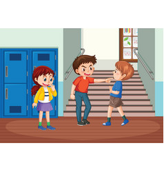 Bullying Kids School Scene