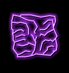 Man Made Stone Rock Neon Glow Icon