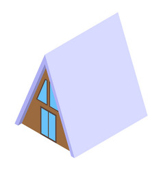 Window Bungalow Icon Isometric Beach House