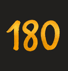 180 Number Logo