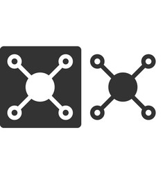 Methane Ch4 Natural Gas Molecule Flat Icon Style