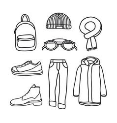 Set Of Men Clothing And Accessories