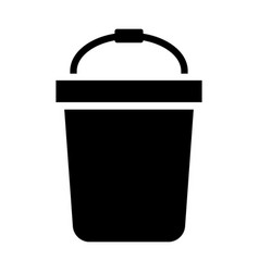 Cleaning Bucket Silhouette Icon