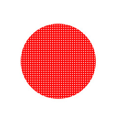 Red Round Mat Icon Doted