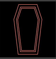 Neon Coffin Insurance Concept Funeral Subject Lid